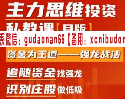 马安强2022年强龙战法训练营月课马安强