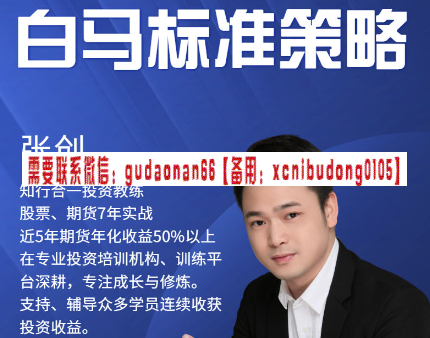 袁博【牛散特训营专栏】从零开始学涨停股票视频课程(图4) 张创 《白马标准》股票策略 视频课程