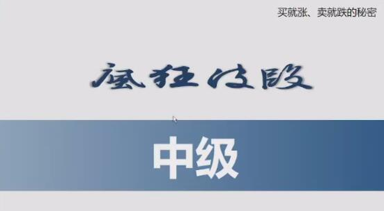 胡晓辉交易大师尊享版 疯狂波段中级班